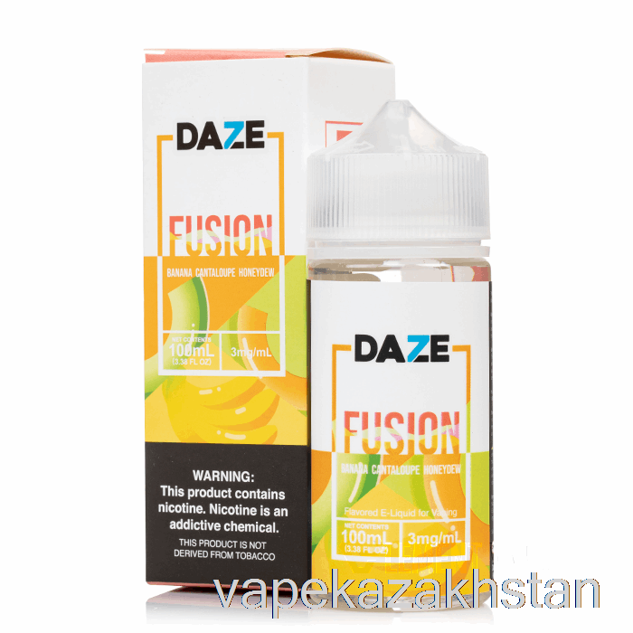 Vape Smoke Banana Cantaloupe Honeydew - 7 Daze Fusion - 100mL 0mg